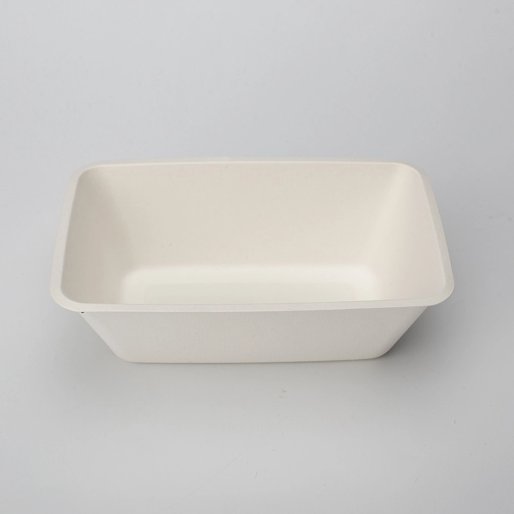 Eco-Friendly Sugarcane Pulp Paper 100% Biodegradable Sugarcane Bagasse Dinnerware Container